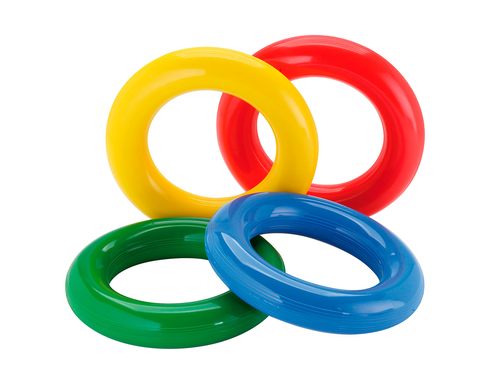 PEZZI Fitness Gym Ring Wurfringe 4er Set schwimmfähig