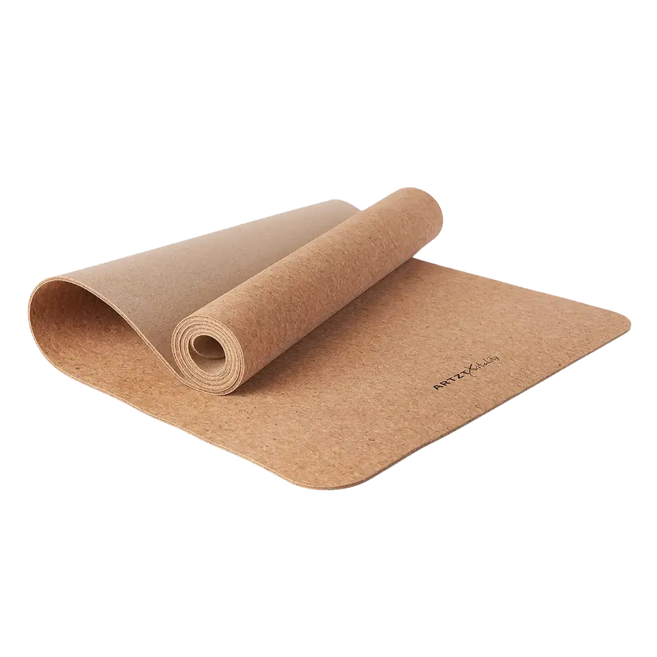ARTZT vitality Yogamatte PLUS Kork 180x60x0,6 cm Yogamatte