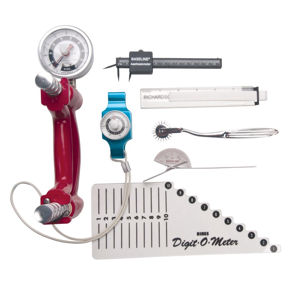 Baseline Handbewertungsset 7-teilig Dynamometer Pinchmeter