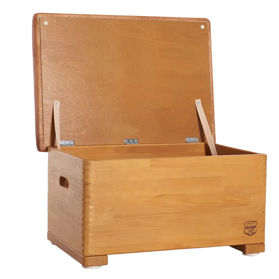 ARTZT Vintage Series Sprungkasten PLUS 70x50x40 cm Leder