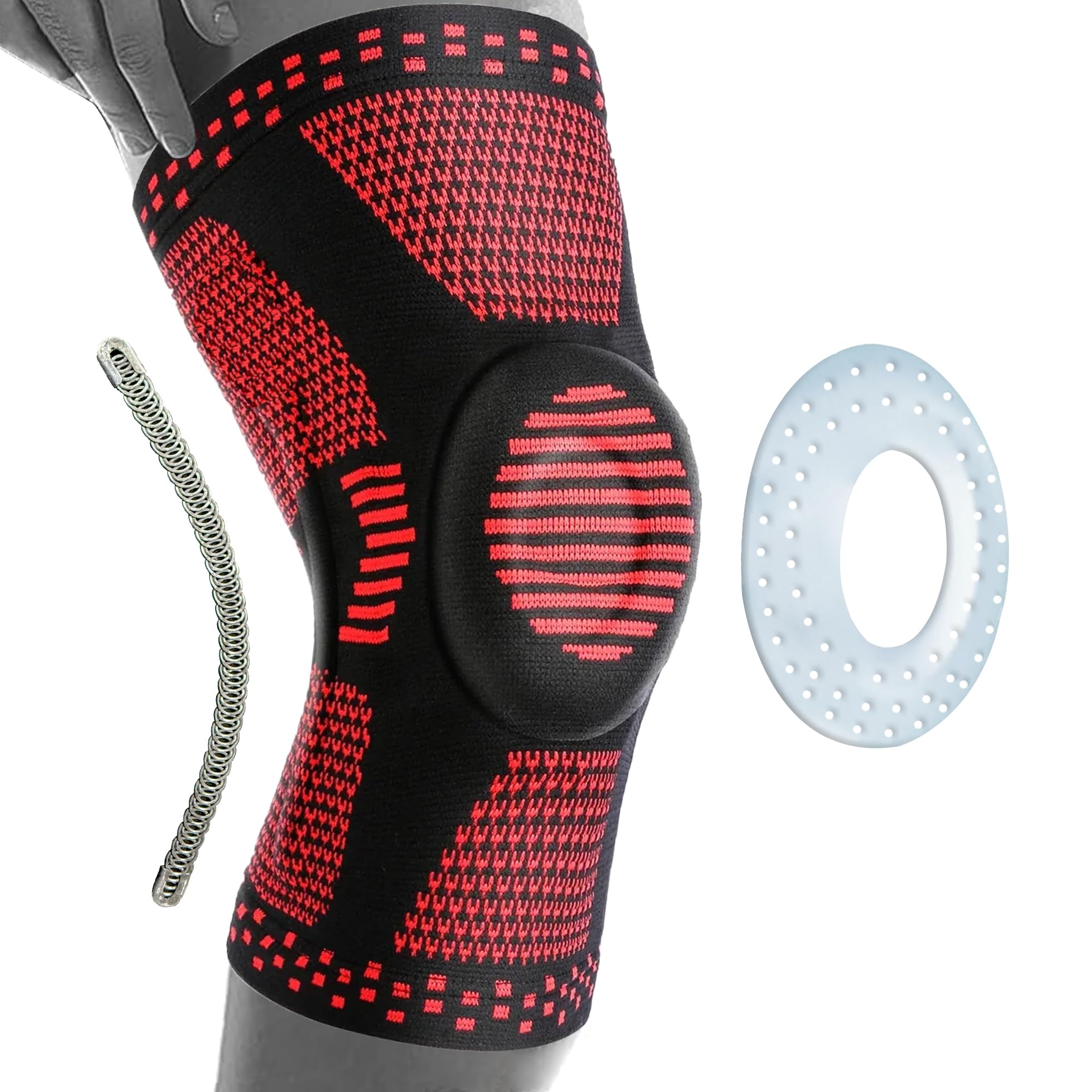 360 RELIEF Knee Support Brace Kniebandage Schwarz mit Gelenk