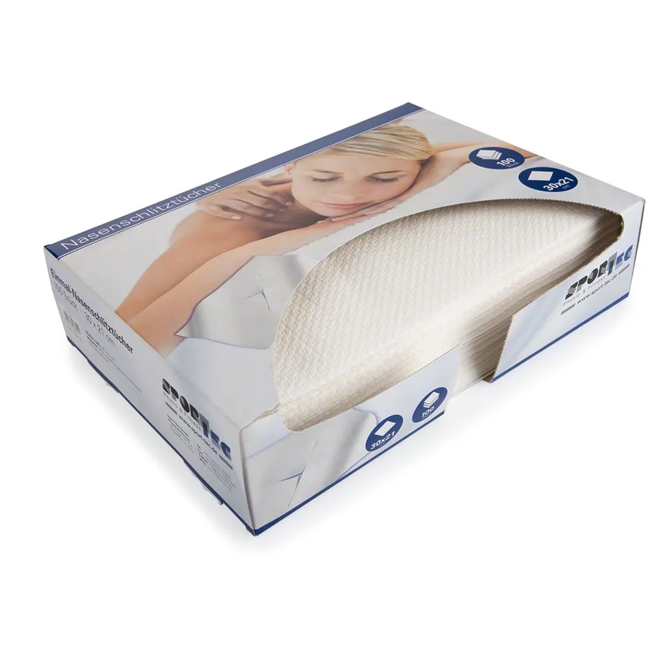 Sport-Tec Einmal-Nasenschlitztücher 100 Stück Hygieneauflage 30x21 cm