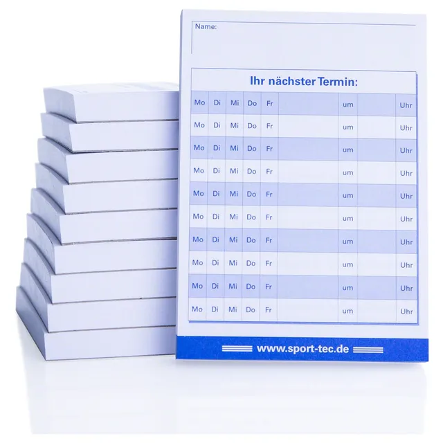 Sport-Tec Praxiseinrichtung Terminzettelblock A7 10x75 Blatt
