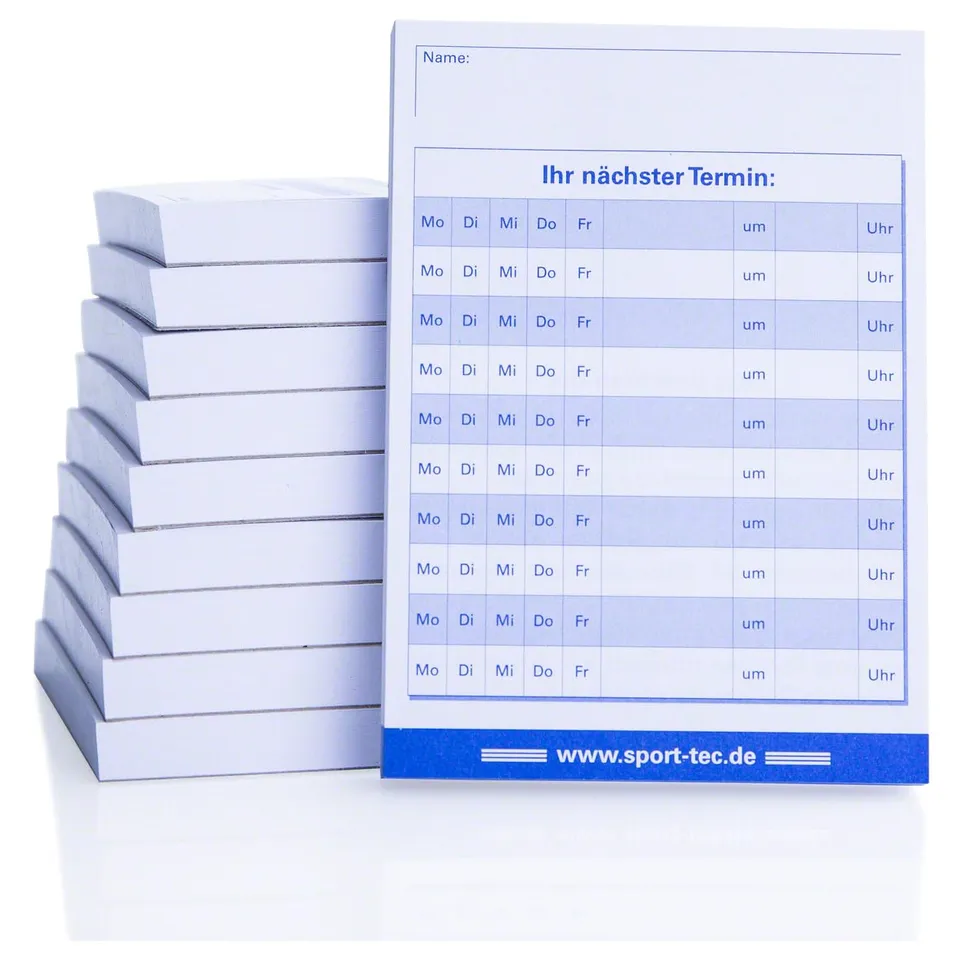 Sport-Tec Praxiseinrichtung Terminzettelblock A7 10x75 Blatt