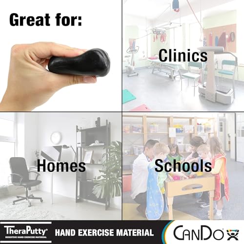 CanDo Theraputty Therapie-Knetmasse 113g Schwarz x-fest