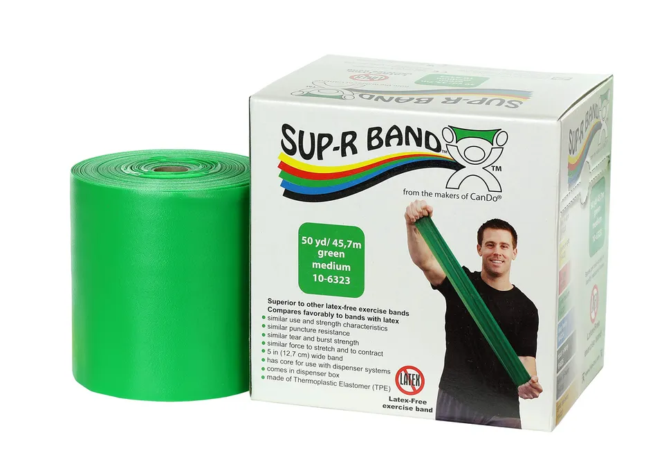 CanDo exercise bands Trainingsband latexfr. 45 m grün medium