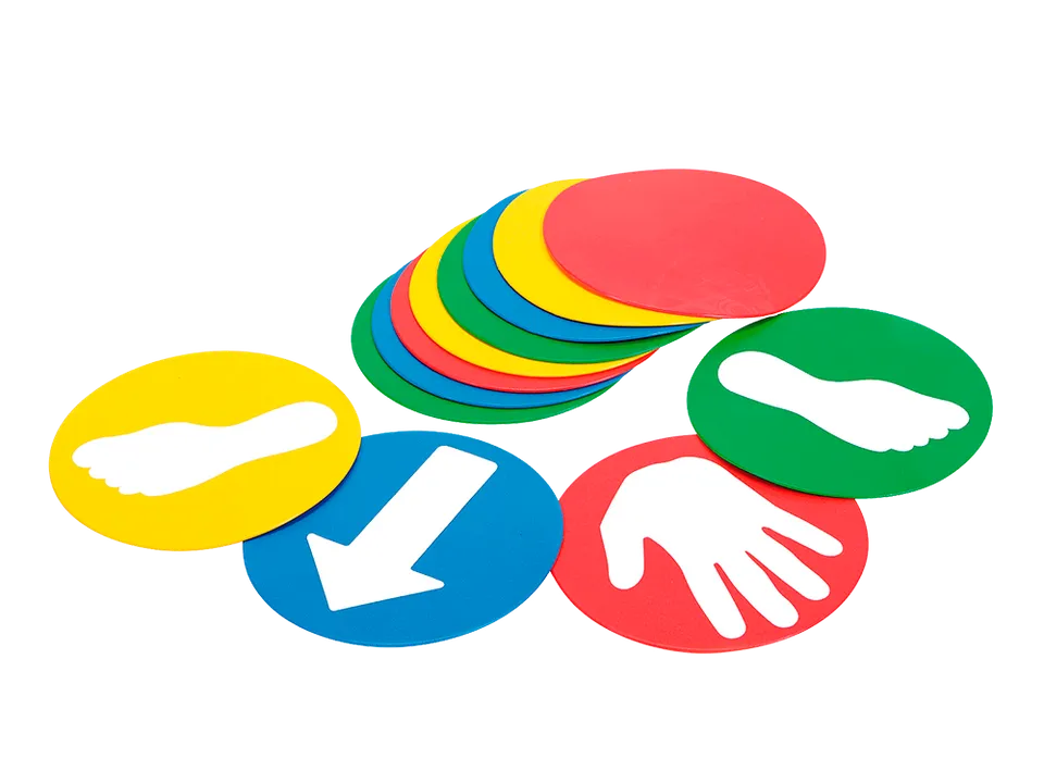 Pezzi Toys Educ'o'Disks Bewegungsspiel 12 Scheiben Set