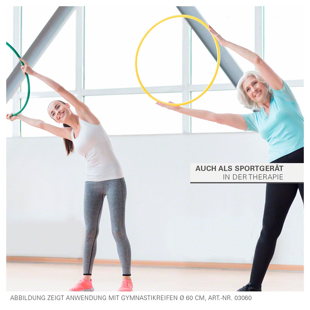 Sport-Tec Gymnastikreifen Hula Hoop 60 cm rot Kunststoff