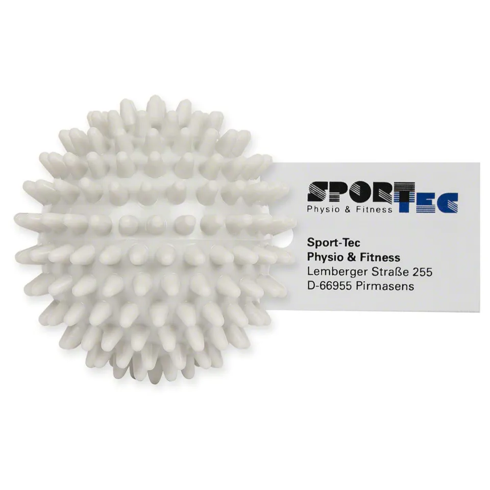 Sport-Tec Igelball Massageball 6 cm Lichtgrau hart