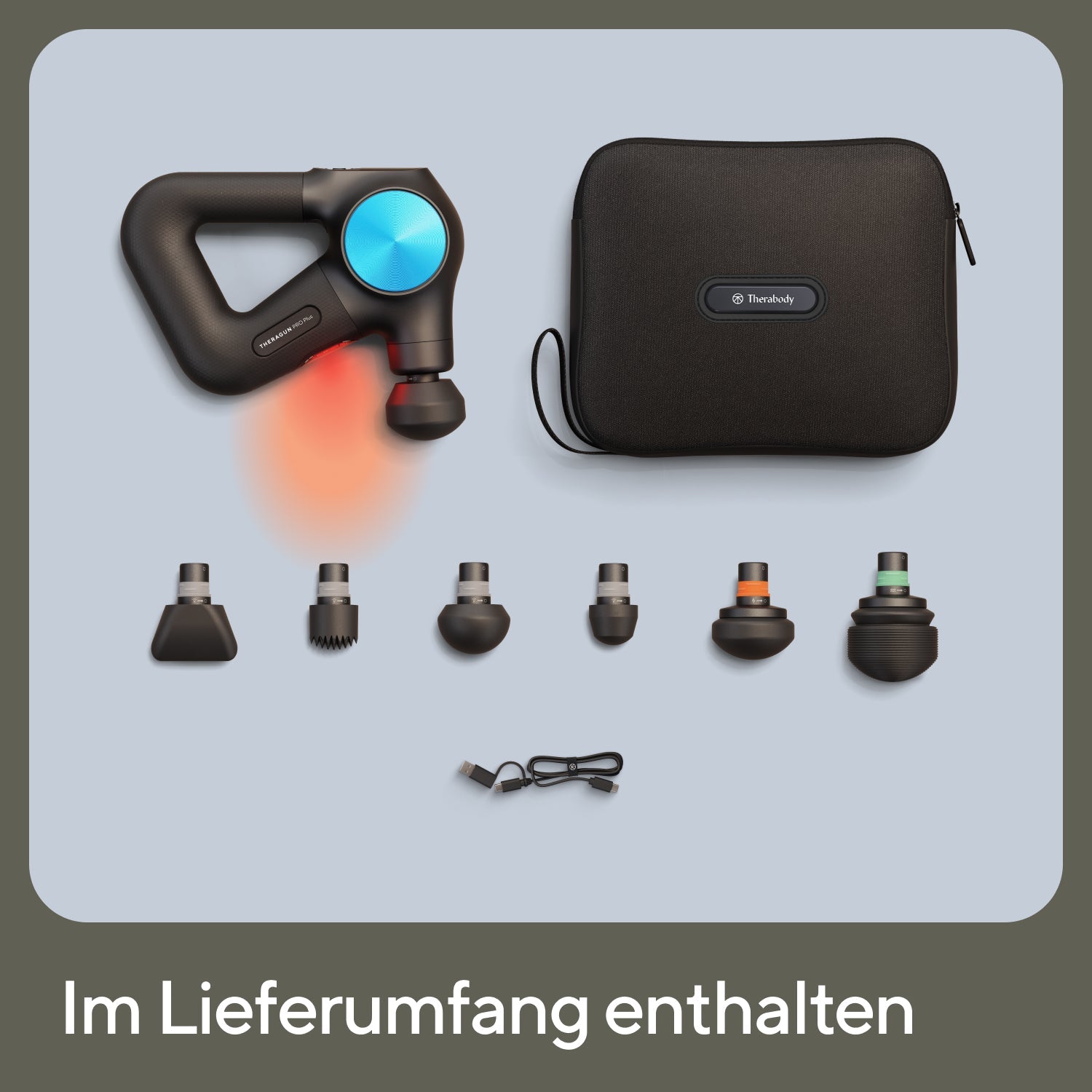 Therabody Theragun PRO Plus Massagepistole 7 Aufsätze