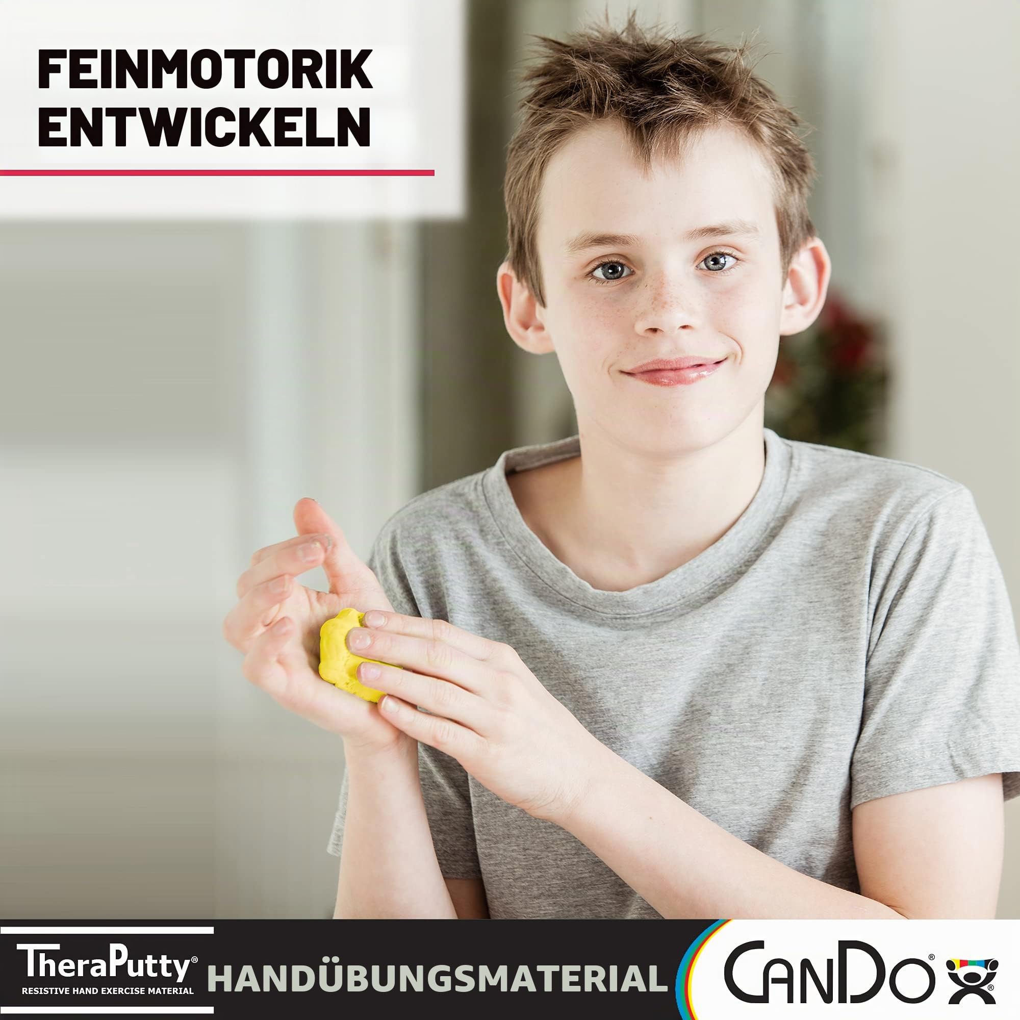 CanDo Theraputty Therapieknete 113 g gelb sehr leicht