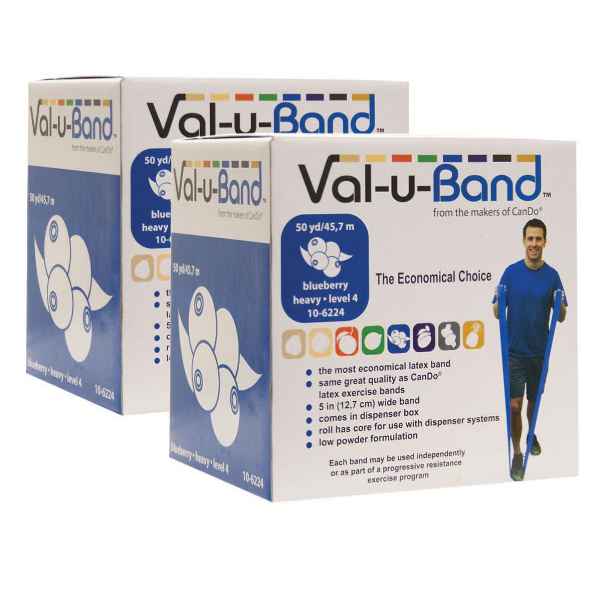 CanDo Val-u-Band Trainingsband 5,5 m pfirsich sehr leicht