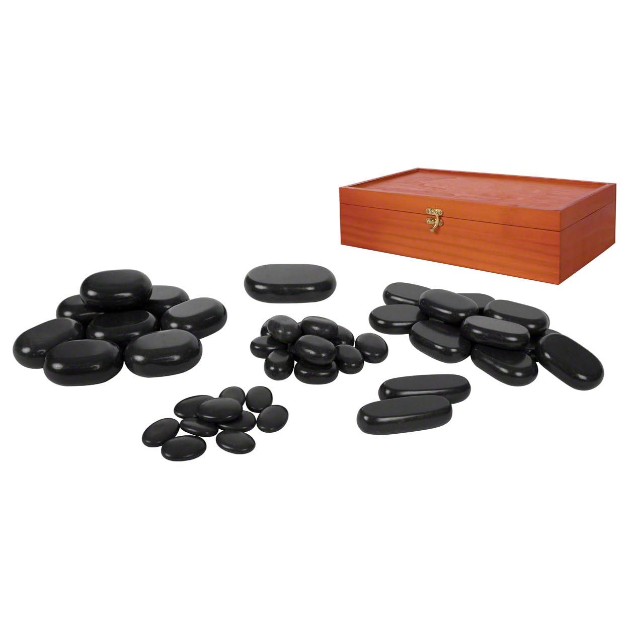 Sport-Tec Wellness Hot Stone Set klein Wärmegerät 45 Steine Massage