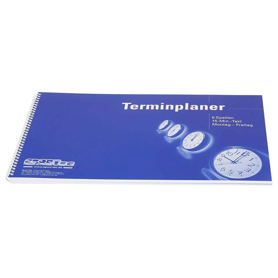 Sport-Tec Praxiseinrichtung Terminplaner 6 Spalten 15 Min Mo-Fr