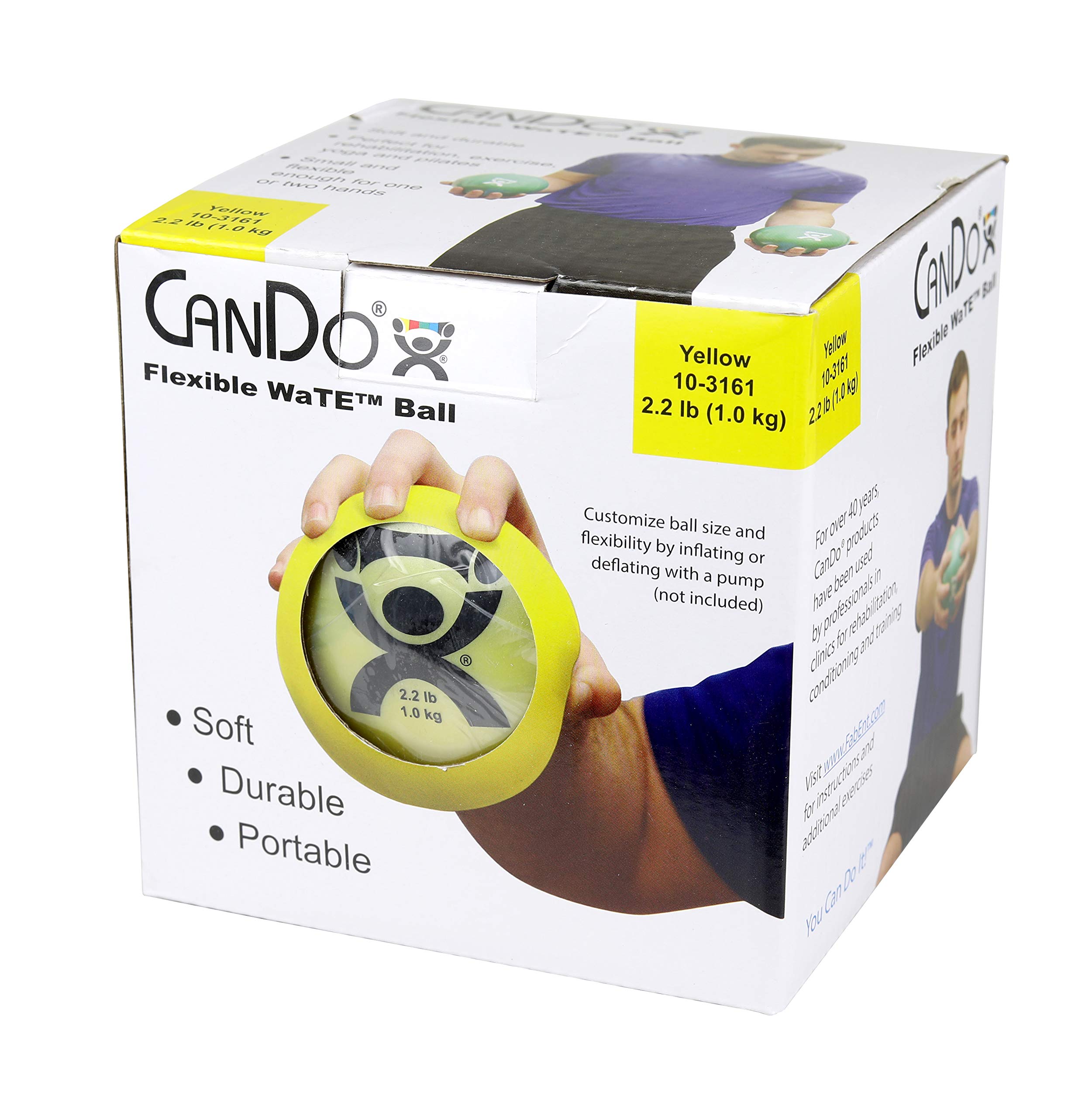 CanDo weight series Gewichtsball Medizinball 0,5 kg Beige