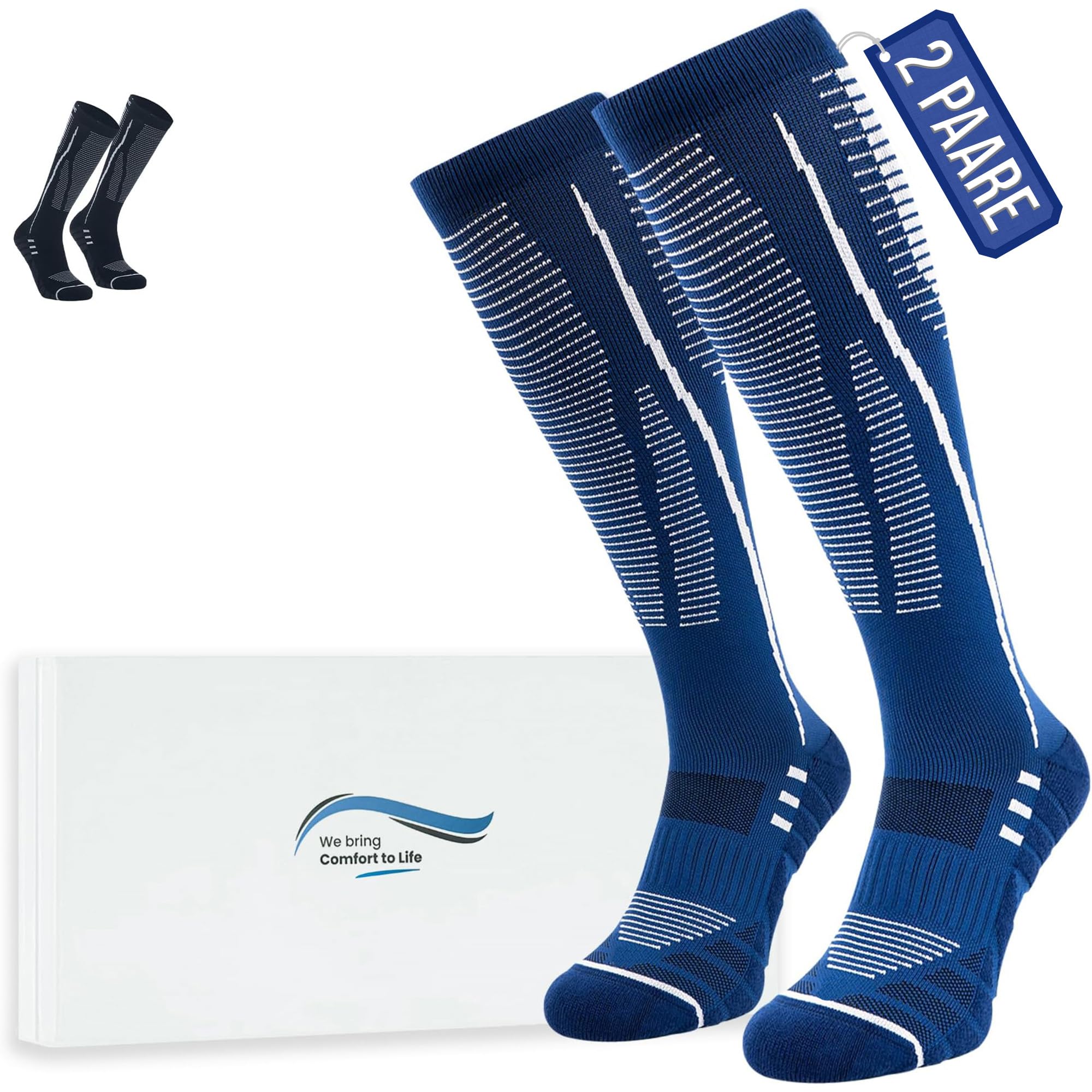360 RELIEF Medical Compression Socks Stützstrümpfe 1Paar Grau