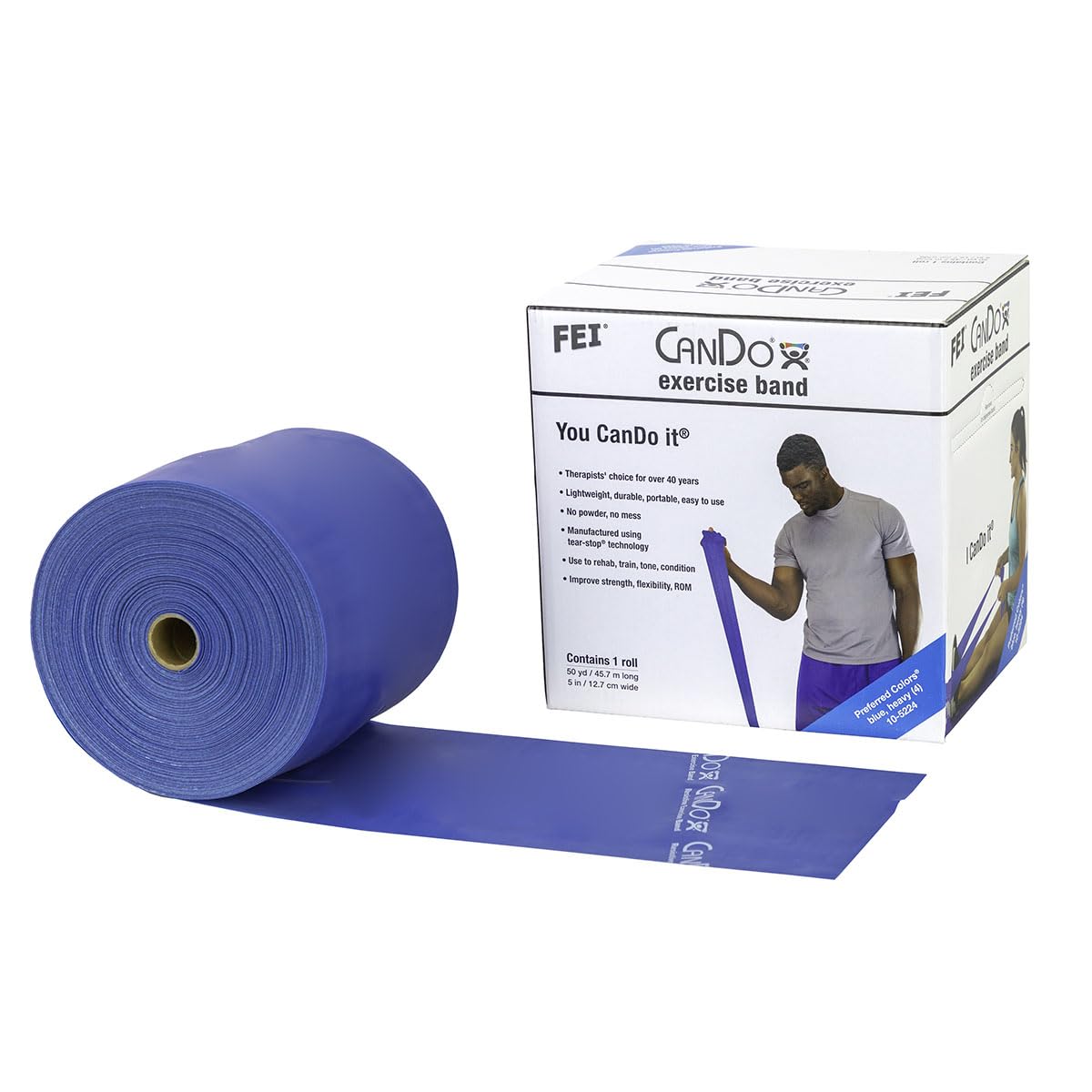 CanDo Trainingsband Spenderbox 5,5 m Gelb Sehr Leicht
