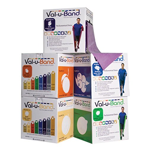 CanDo Val-u-Band Set 5x45m Trainingsbänder leicht-schwer