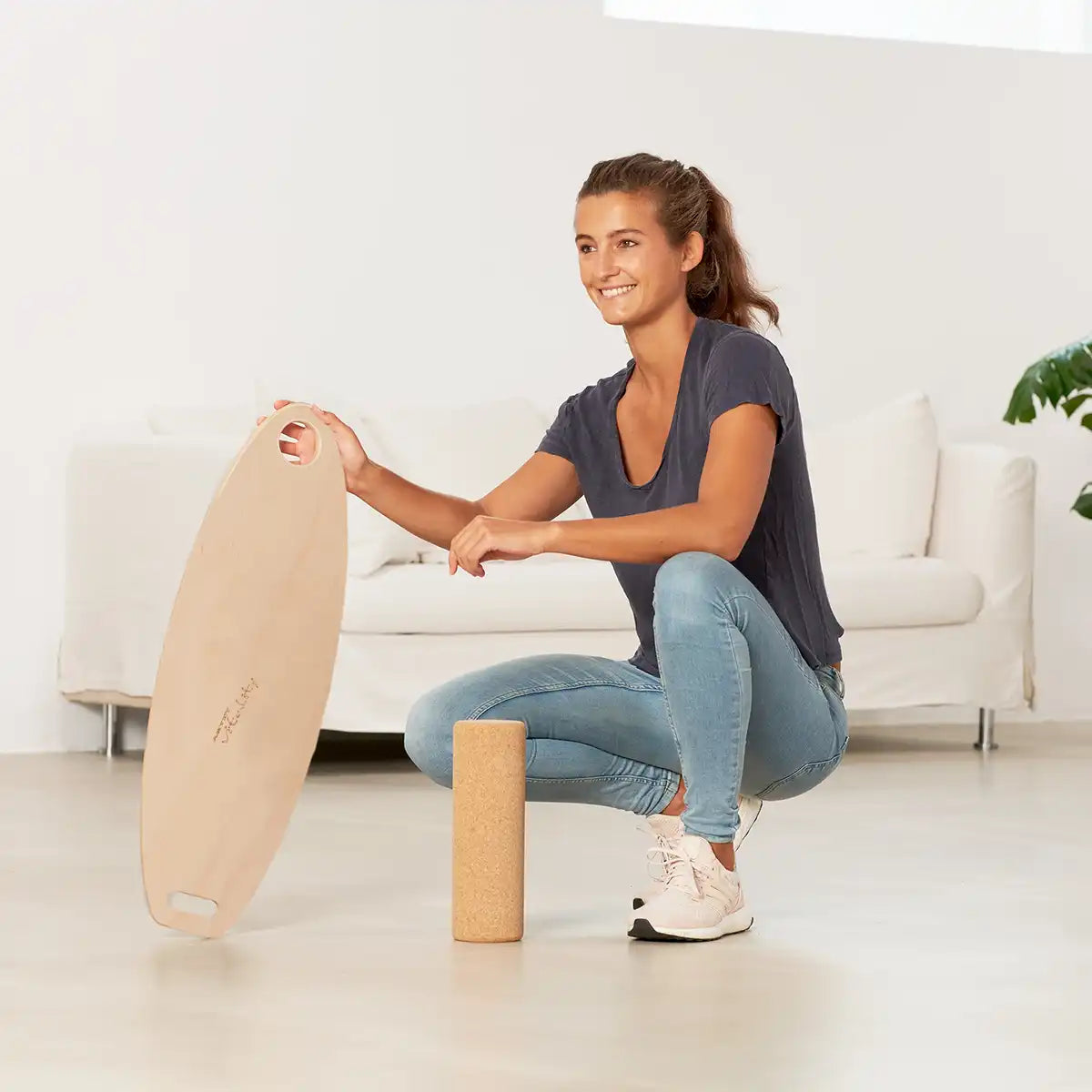 ARTZT vitality Balance Board Balancetrainer Buche 75 cm