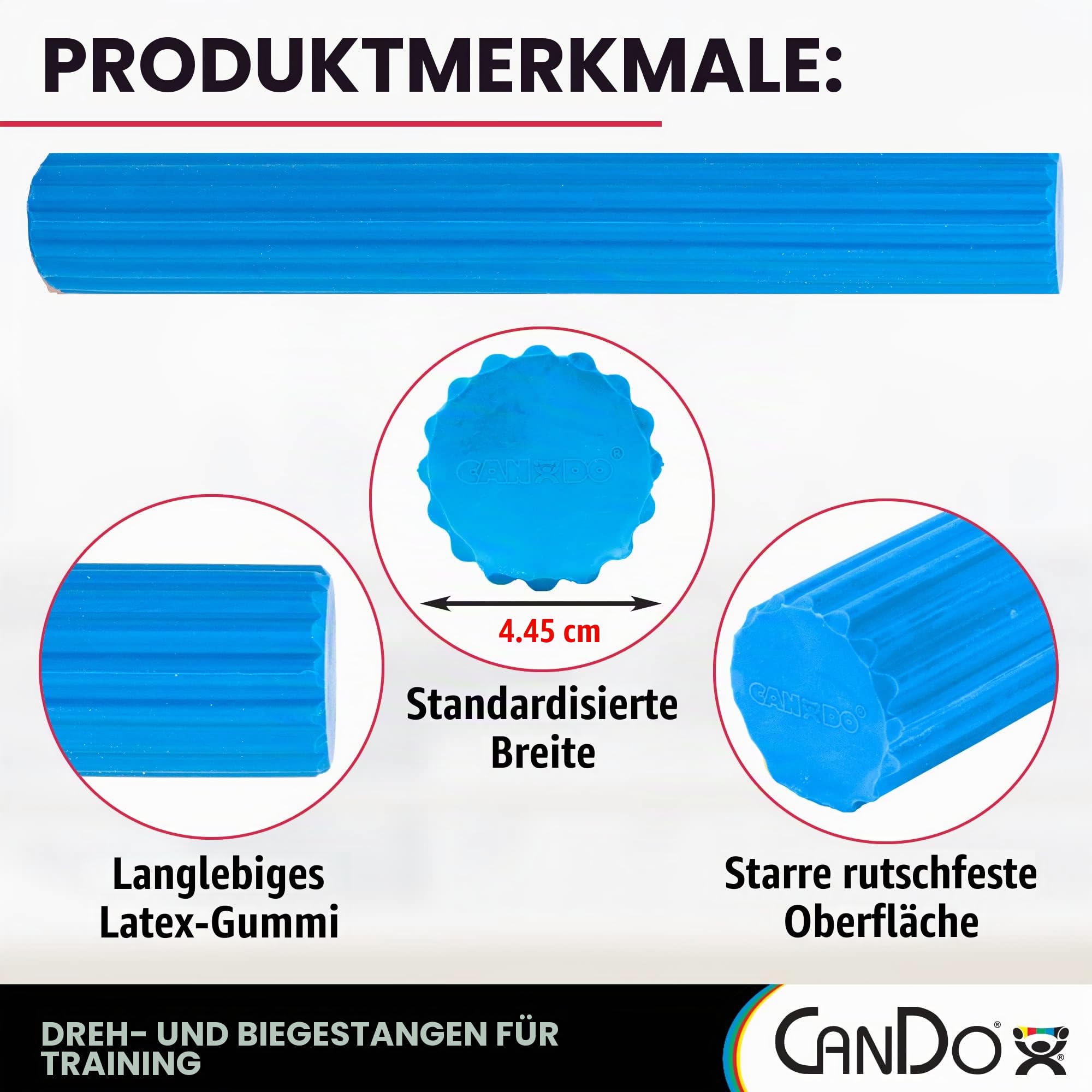 CanDo Twist-n-Bend Handtrainer Blau Schwer 10-1514