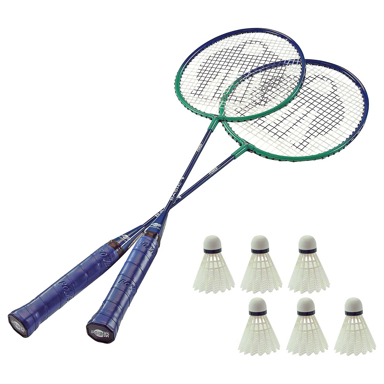 Sport-Tec Badminton Set 2 Schläger 6 Bälle Freizeit