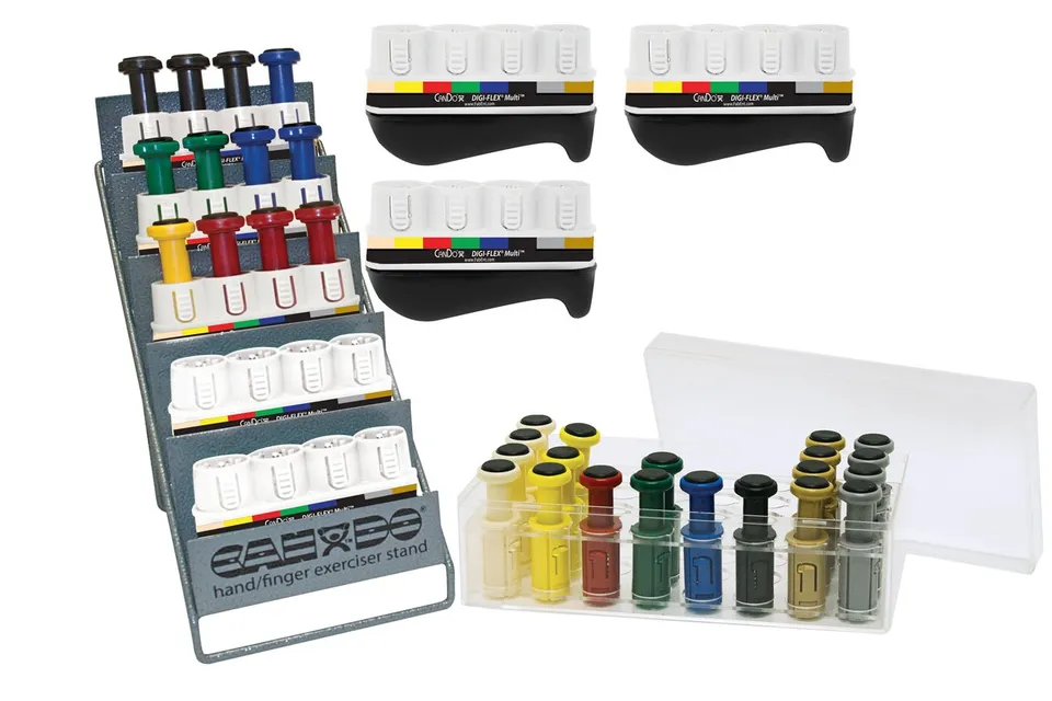 CanDo Digi-Flex Handtrainer Set 8 Rahmen 32 Knöpfe