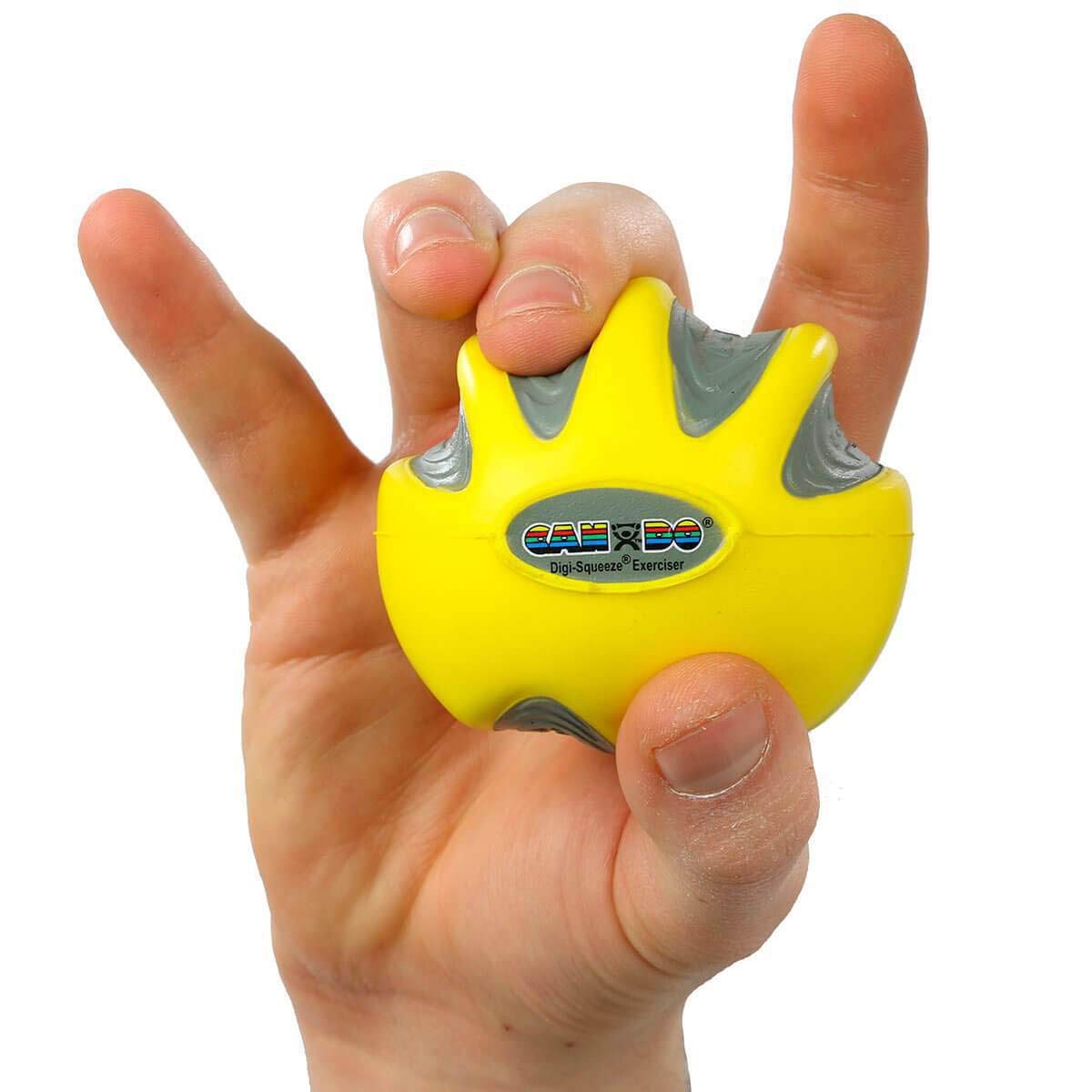 CanDo Digi-Squeeze Handtrainer gelb x-leicht Feinmotorik