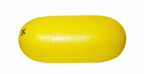 CanDo inflatable Pill Ball Gymnastikrolle 40x90 cm gelb