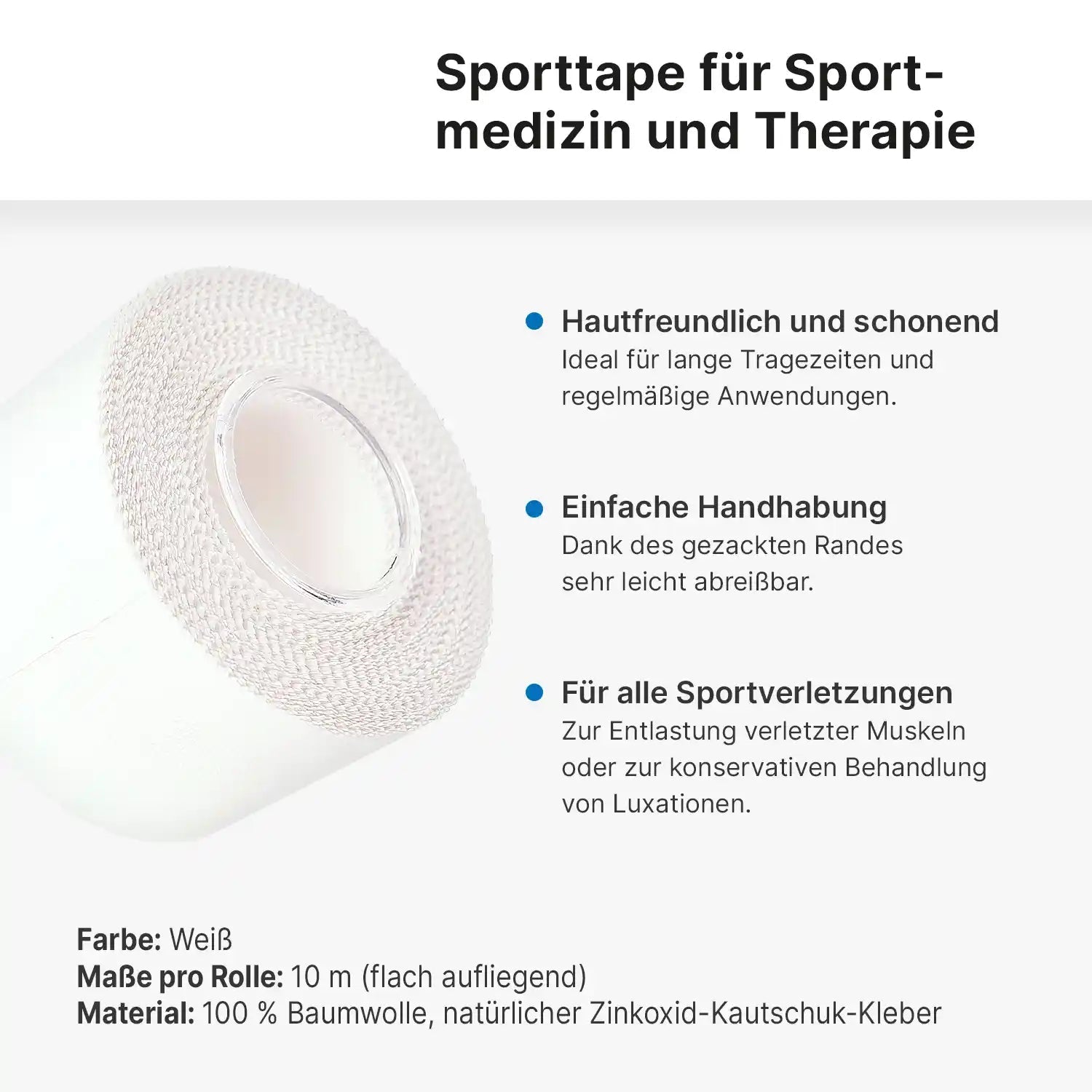 ARTZT thepro Sport Tape 2x10 m Baumwolle