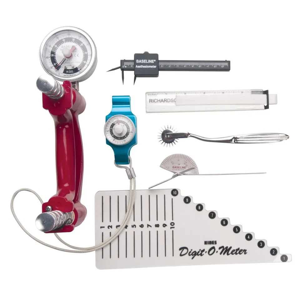 Baseline Handbewertungsset 7-teilig Dynamometer Pinchmeter