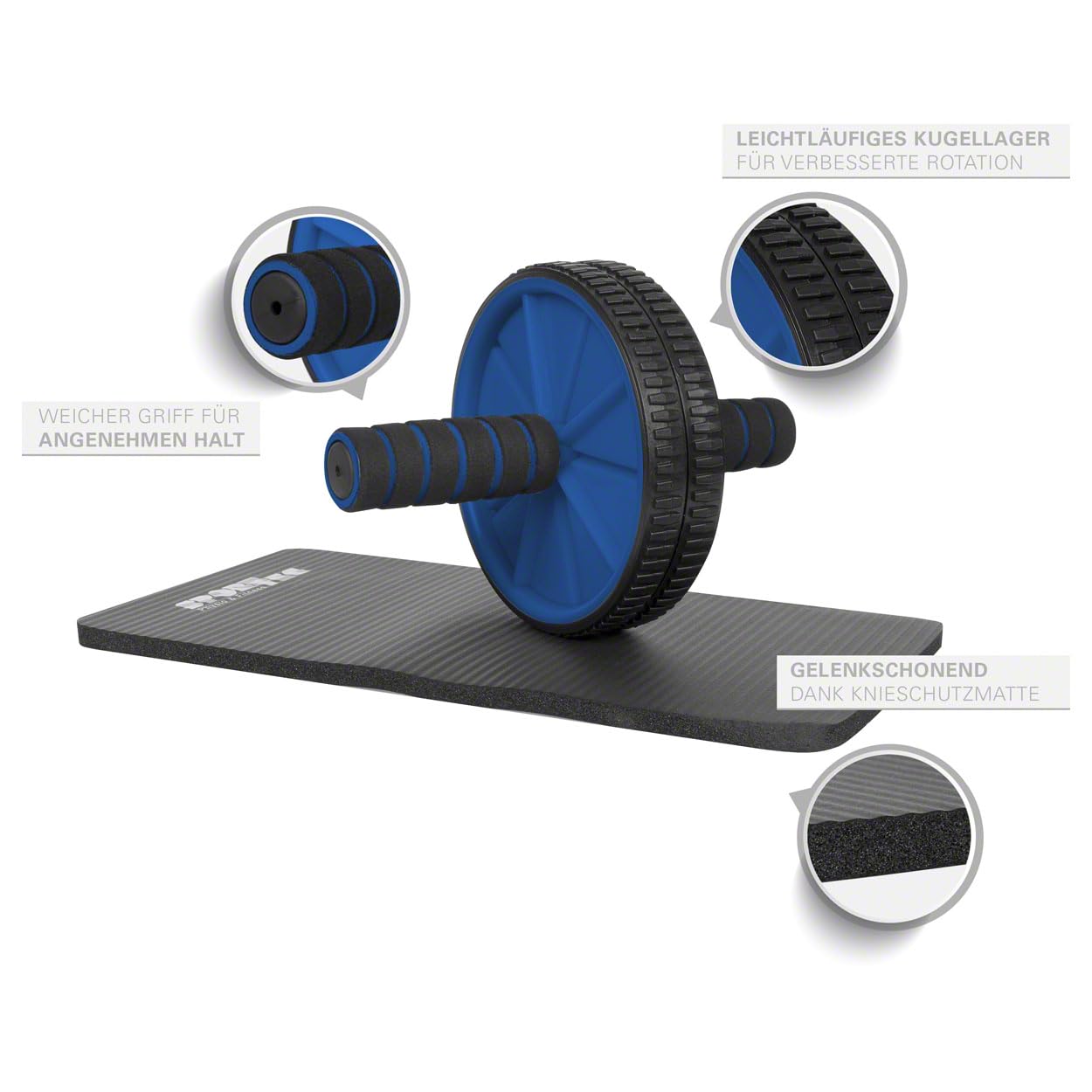 Sport-Tec Fitness Set 4-tlg Blau Push-Up Set