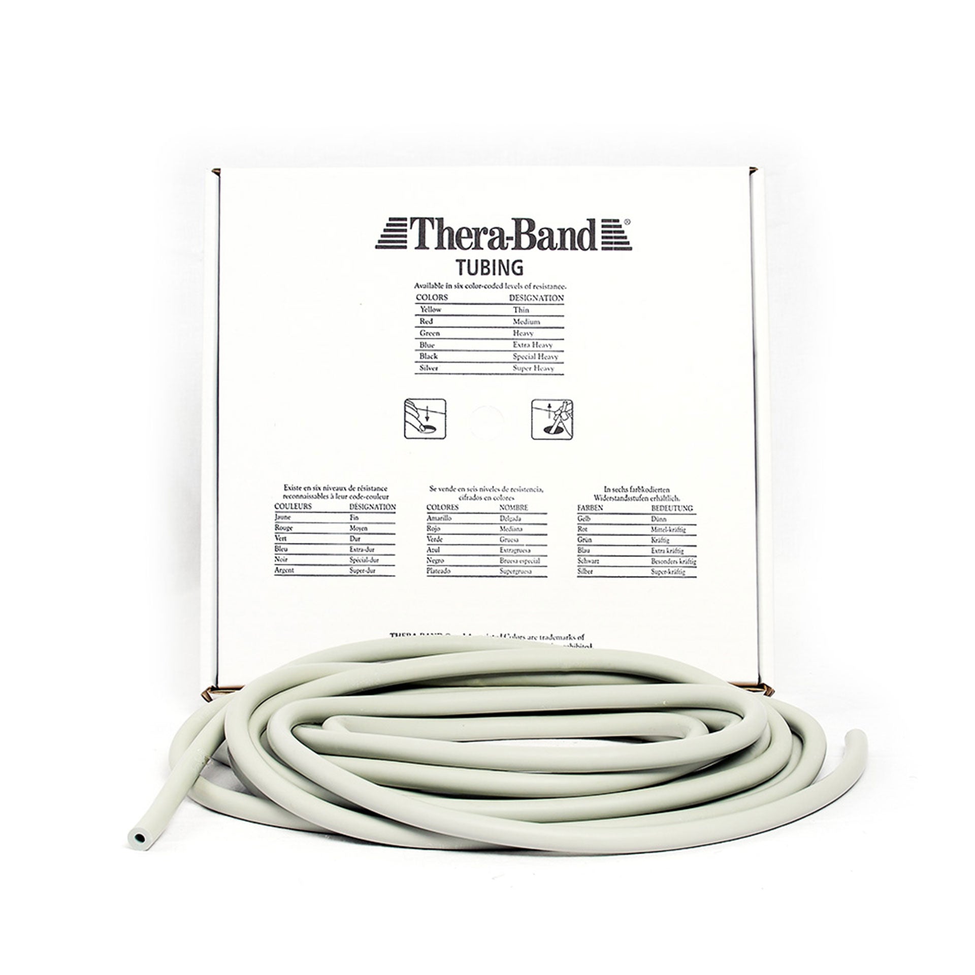 Artzt TheraBand Tubing Rolle 7,5 m Naturlatex 7 Stärken