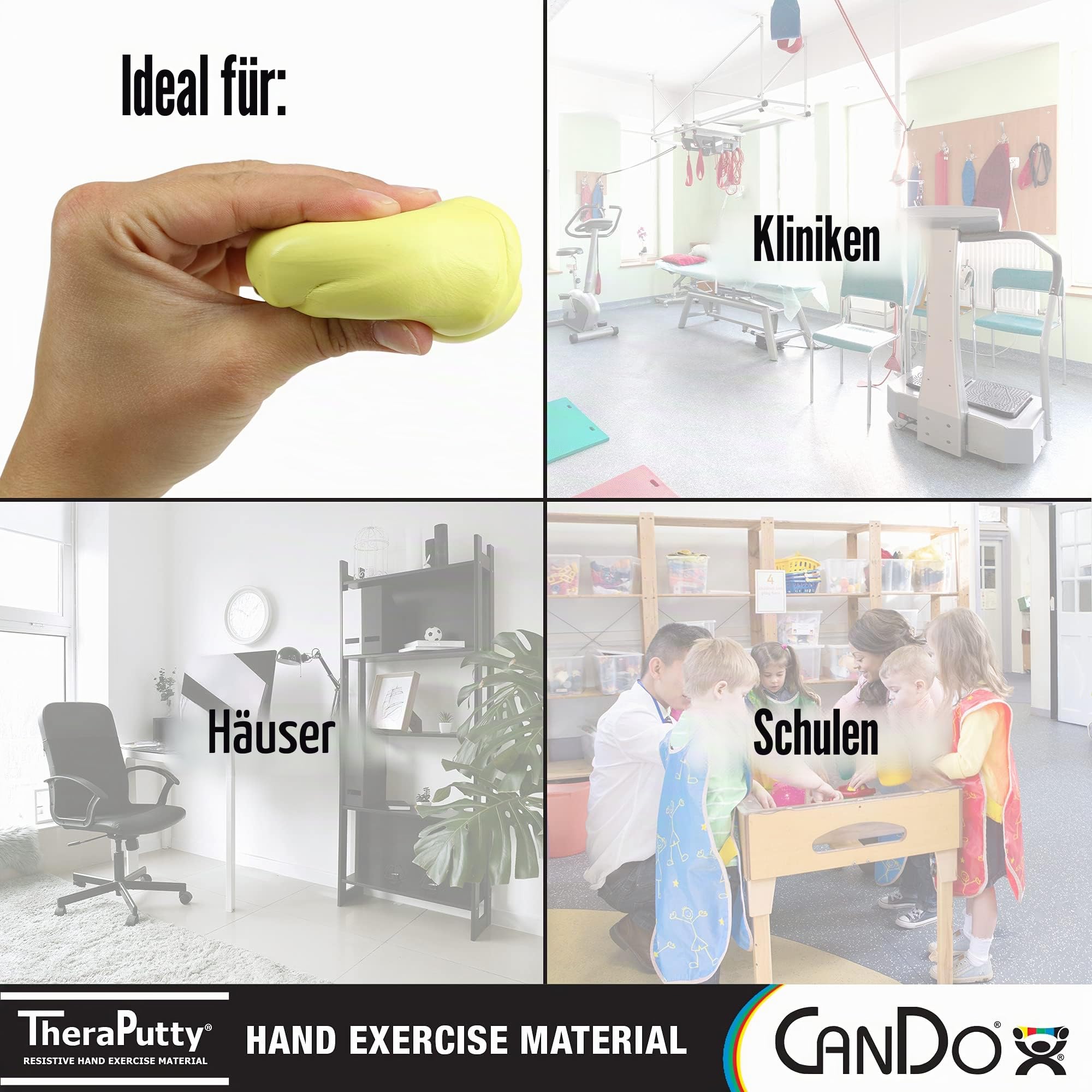 CanDo Theraputty Therapieknete 113 g gelb sehr leicht
