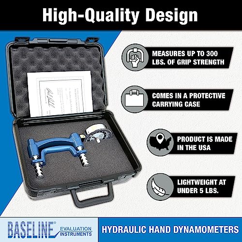Baseline HiRes ER Handdynamometer analog 136 kg Griffkraft