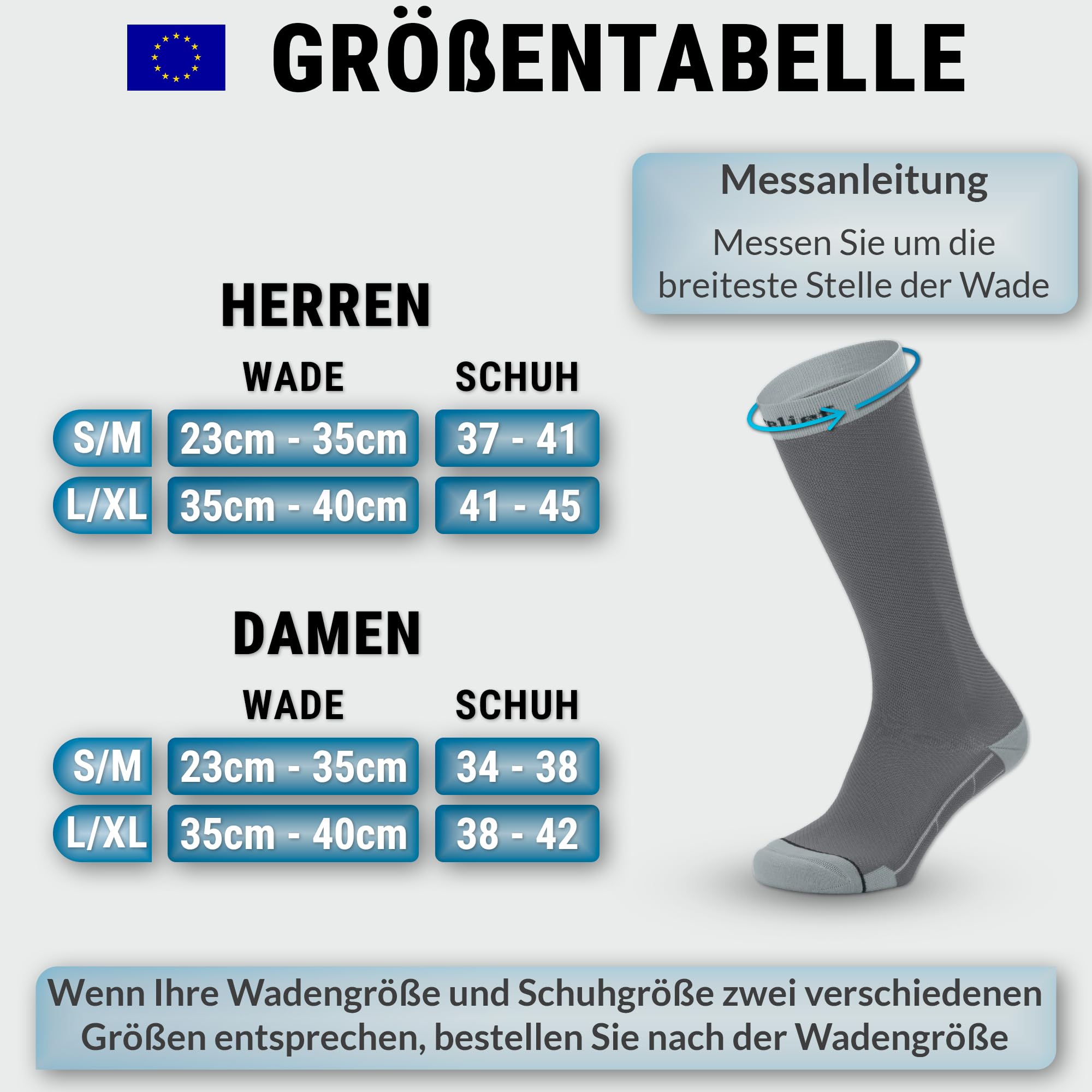 360 RELIEF Medical Compression Socks grau 1 Paar Stützstrümpfe