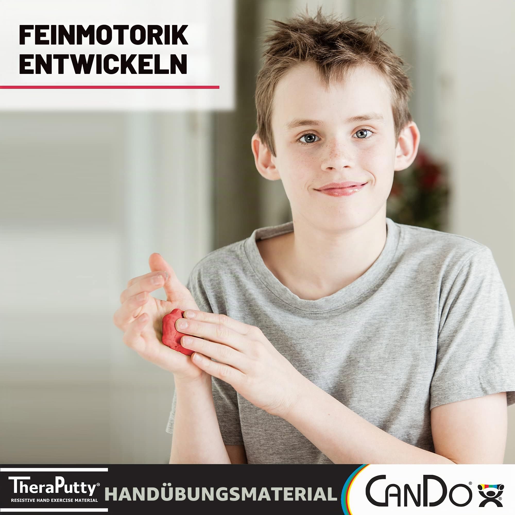CanDo TheraPutty Therapieknete 113g rot leicht