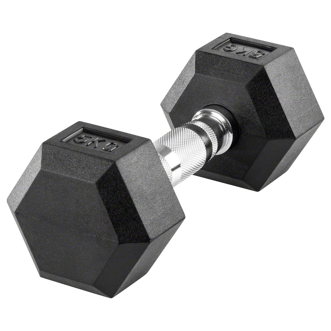 Sport-Tec Hex Kompakthantel 5 kg Gummi Kurzhantel