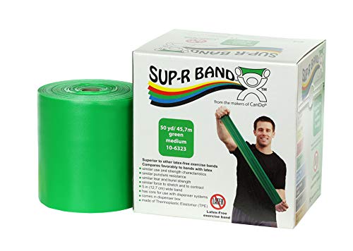 CanDo exercise bands Trainingsband latexfr. 45 m grün medium