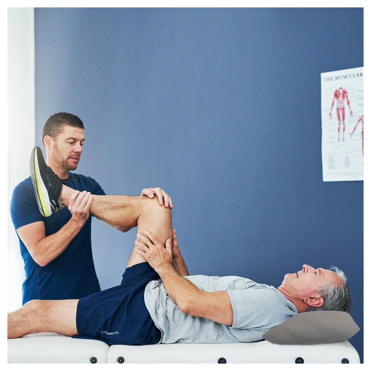 Sport-Tec Kopfkissen Therapiekissen 45x35x9cm Grau Kunstleder