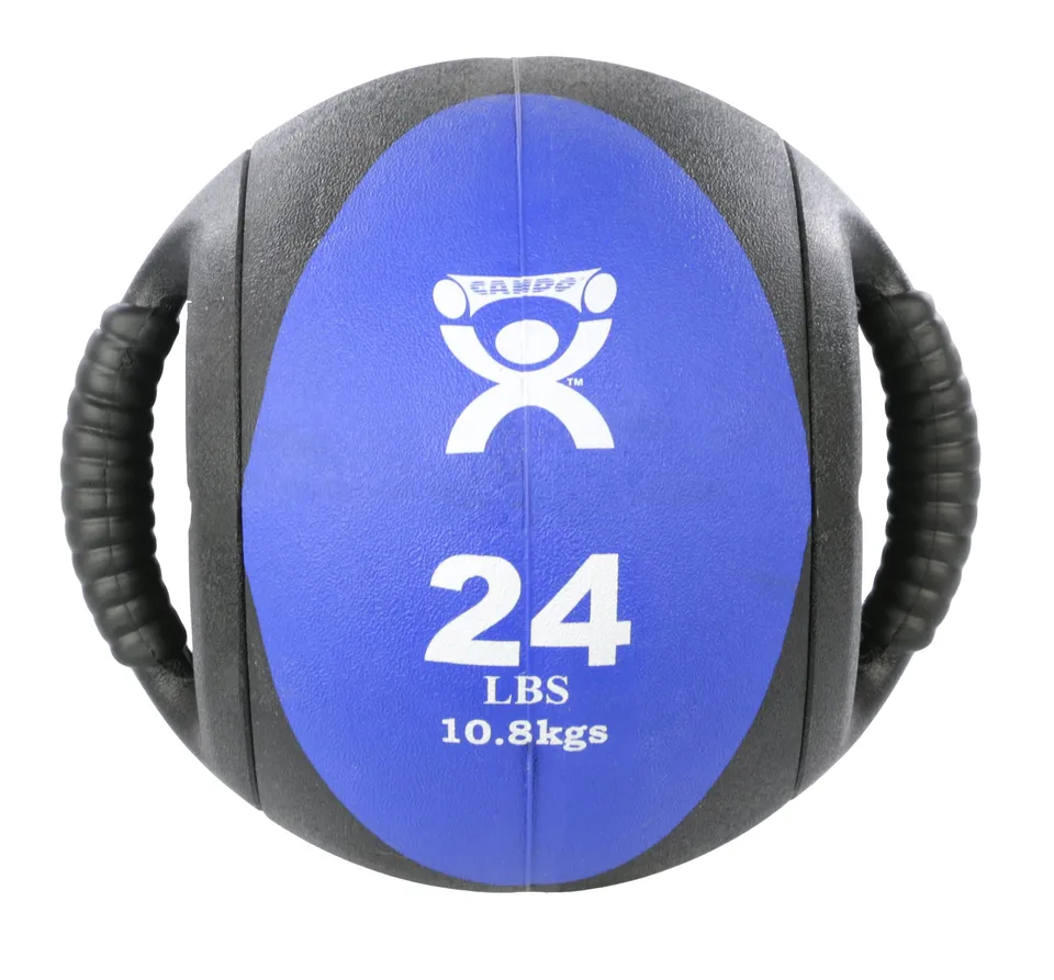 CanDo weight Medizinball Doppelgriff 10,9kg blau Gummi