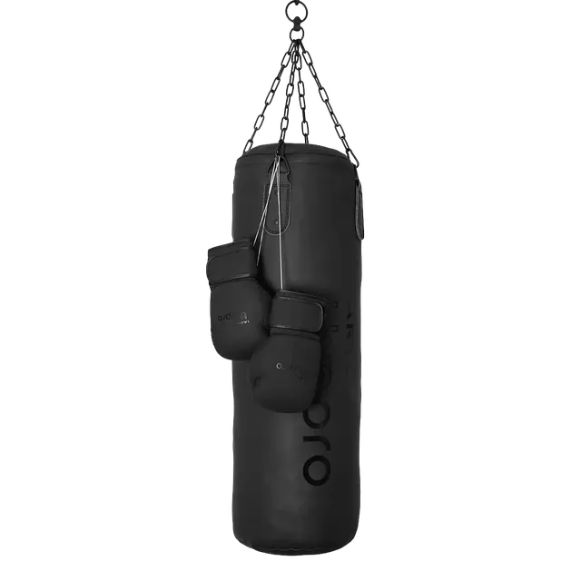 Artzt Boxsack Set 100x30 cm mit Handschuhen