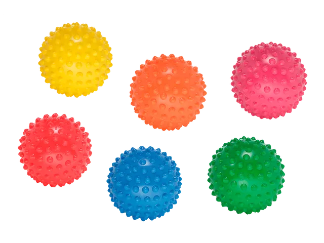 Pezzi Fitness Easy Grip Ball 6er Set bunt Noppen