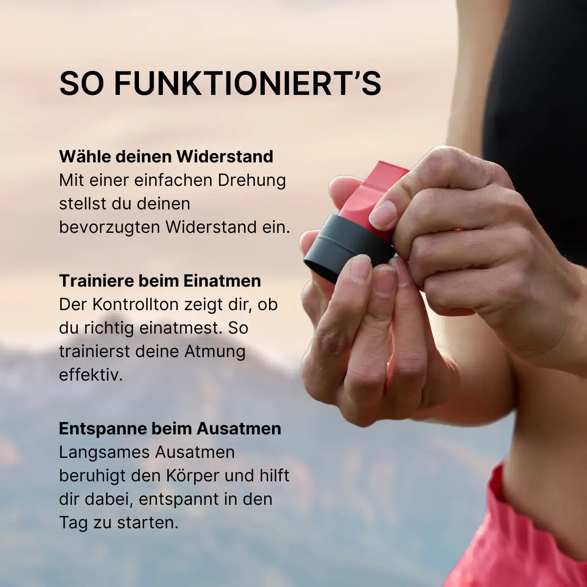 ARTZT neuro Atemtrainer 7 Stufen Atemmuskeltraining