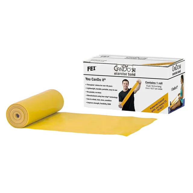 CanDo Trainingsband Gymnastikband 5,5 m gold ultra schwer