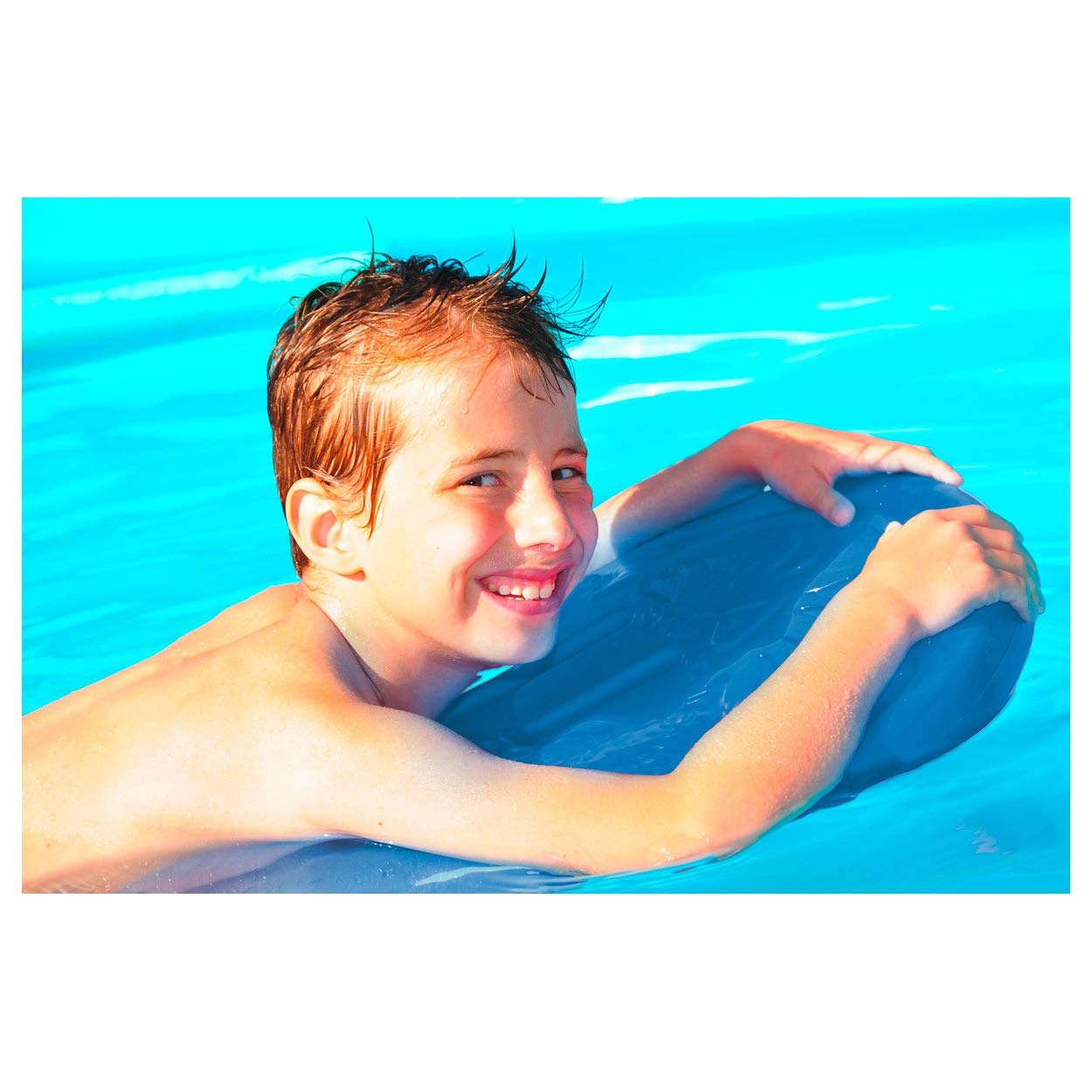 Sport-Tec Sport & Fitness Schwimmbrett Blau Groß mit Griffen