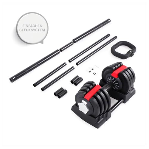 Sport-Tec 3 in 1 Multi Hantel-Set 1-19 kg Hantelset Kettlebell