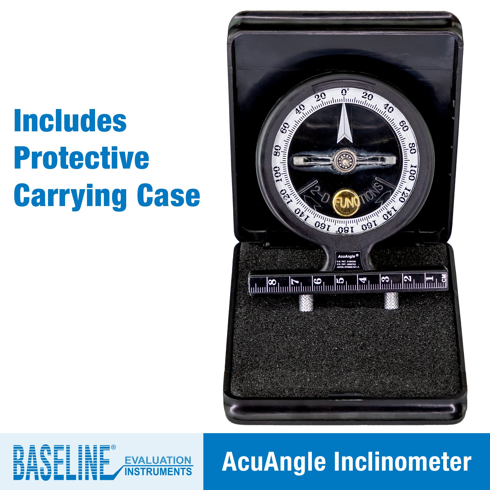 Baseline AcuAngle Inklinometer Neigungsmesser ROM Physiotherapie