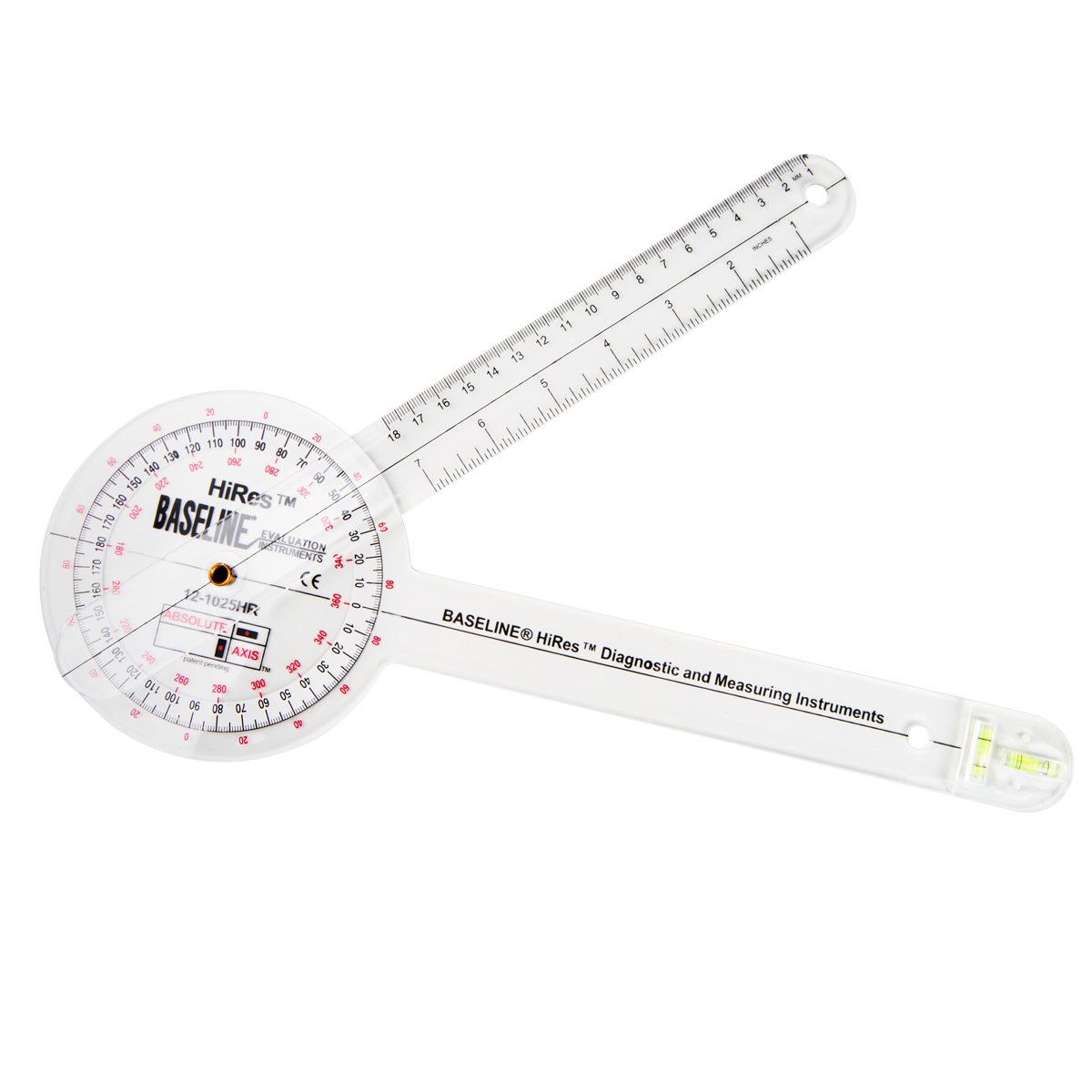 Baseline HiRes Absolute+Axis Goniometer 30,5 cm Kunststoff