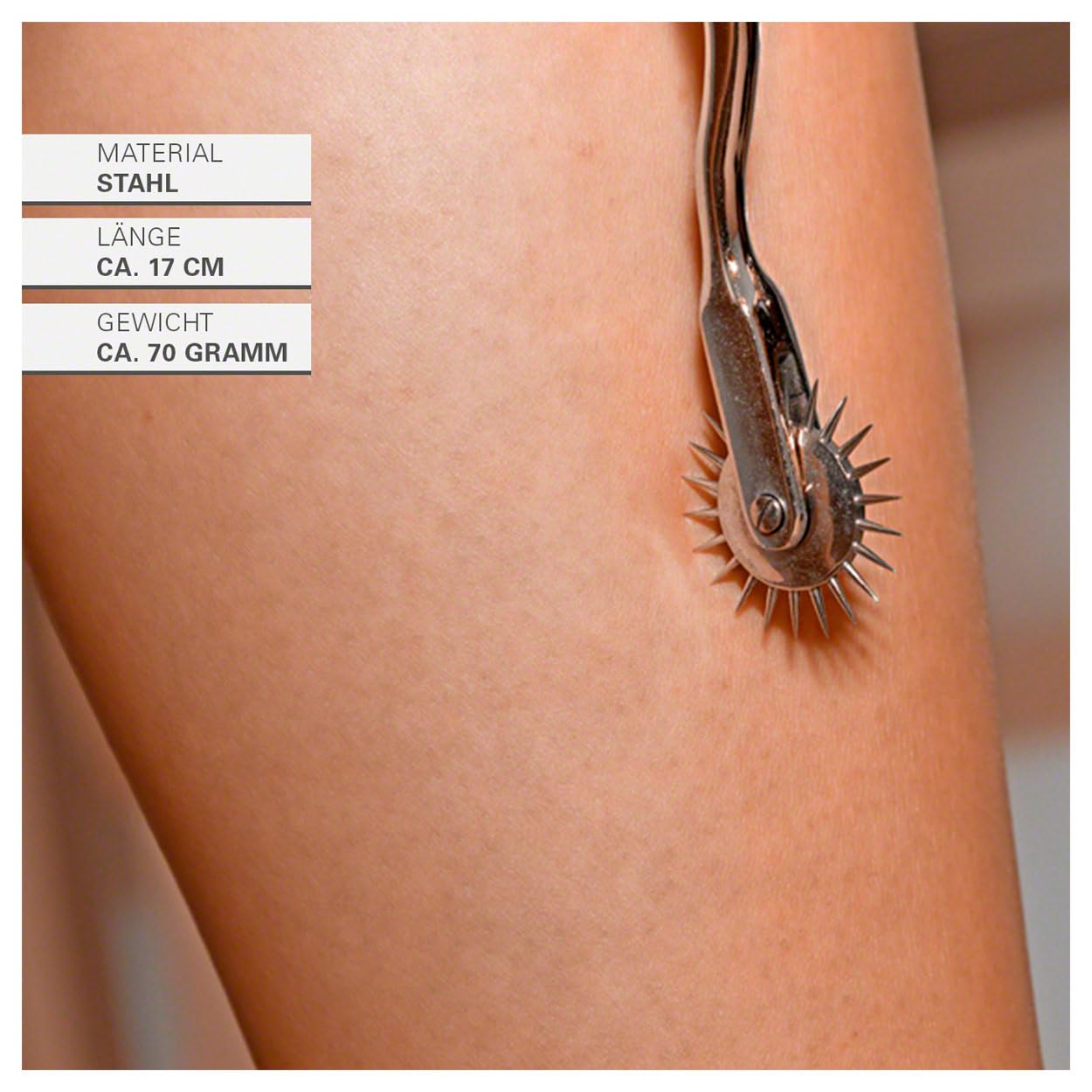 Sport-Tec Therapiegeräte Sensibilitätsrad Wartenberg 17 cm Edelstahl