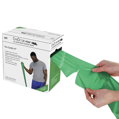 CanDo exercise bands Übungsband grün mittel 91,4 m Rolle
